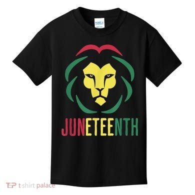 Juneteenth For Men Celebrate Juneteenth Lion Kids T-Shirt