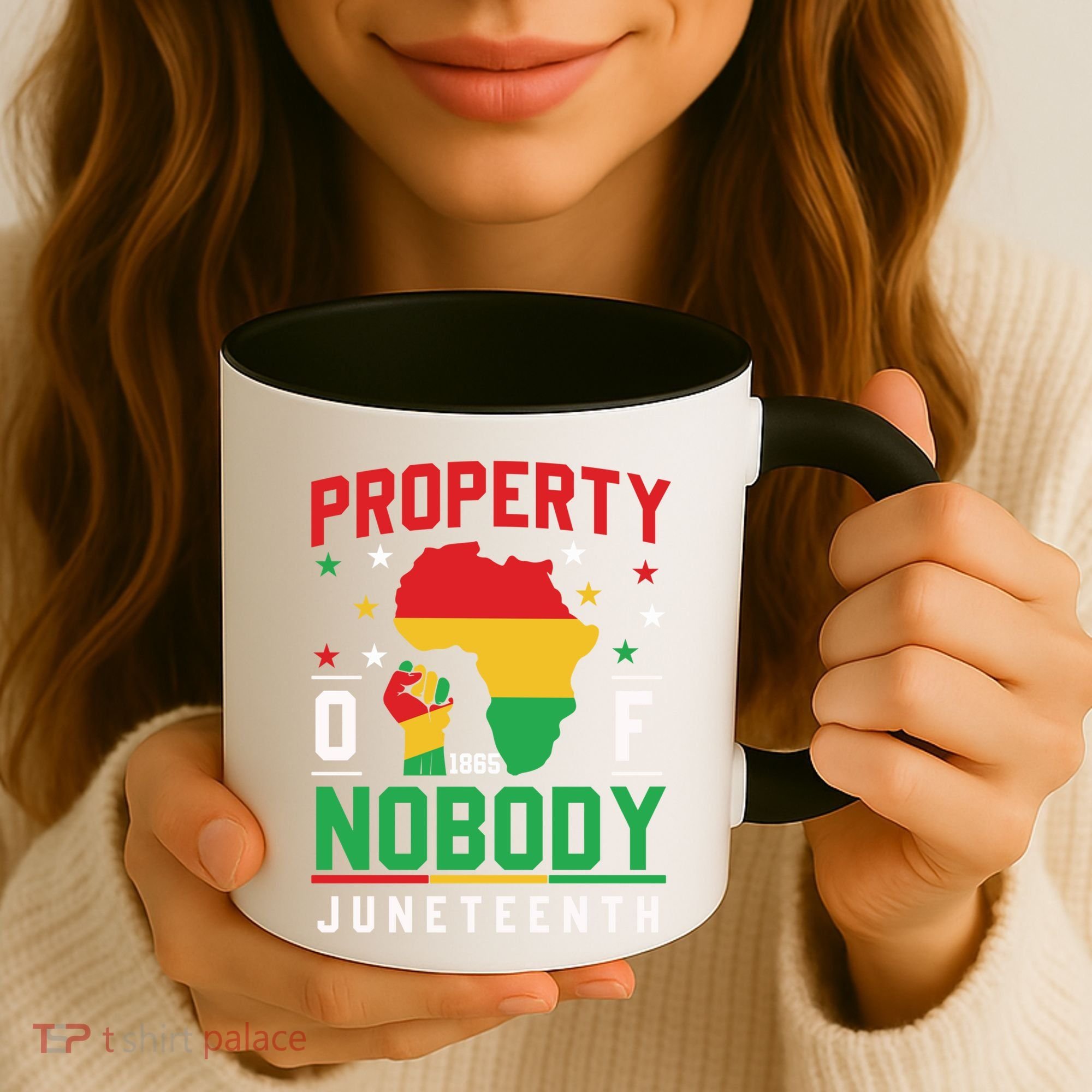 Junenth Freedom Melanin Black Property Of Nobody Cute Gift Coffee Mug