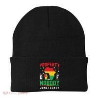 Junenth Freedom Melanin Black Property Of Nobody Cute Gift Beanie thumb 0