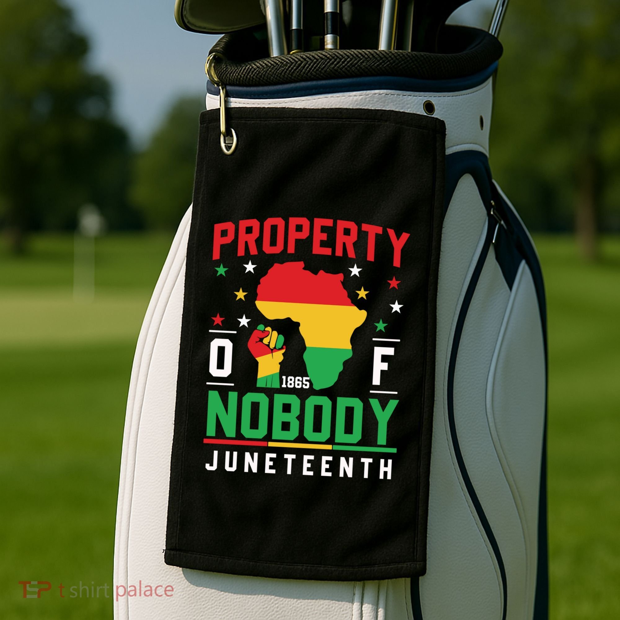 Junenth Freedom Melanin Black Property Of Nobody Cute Gift Golf Towel