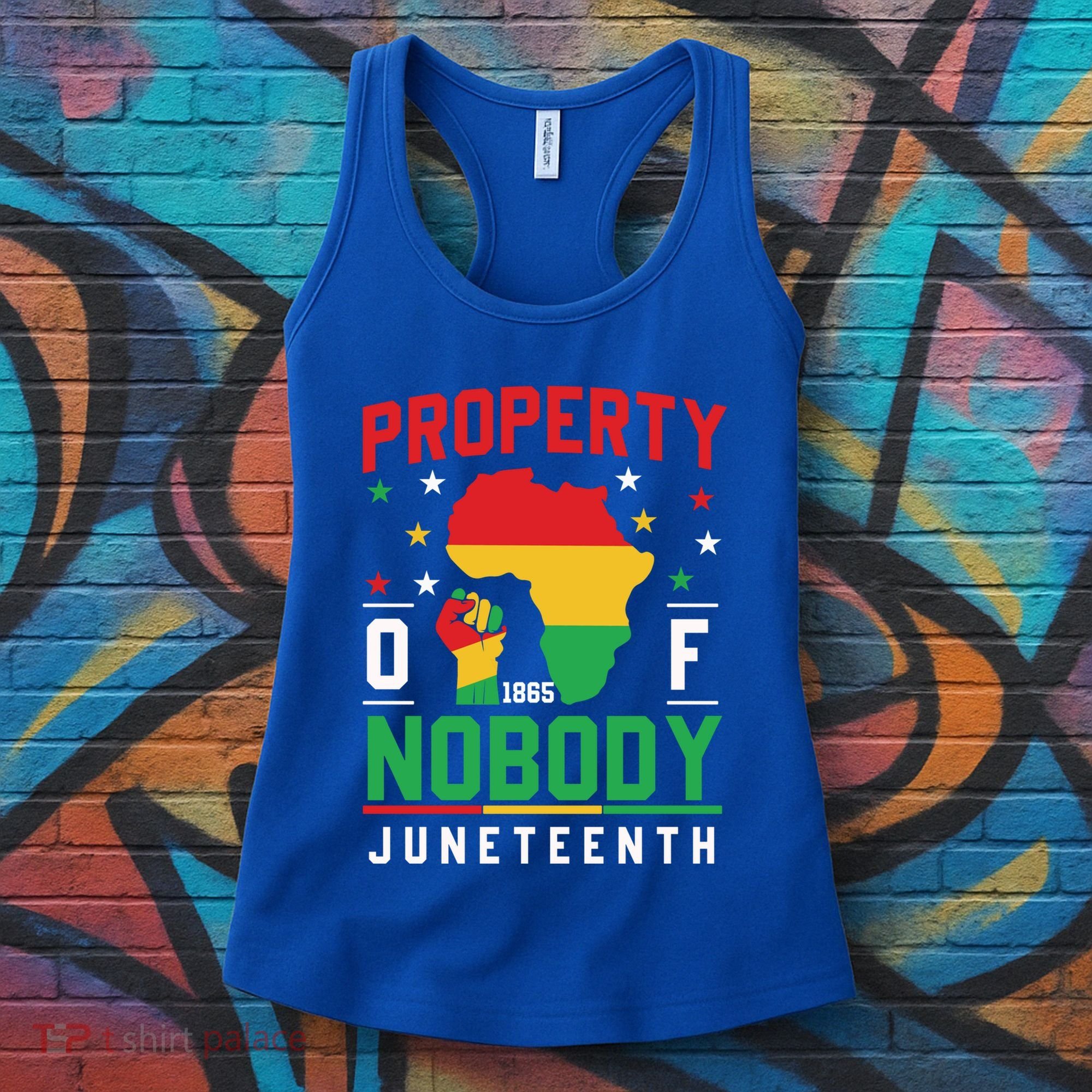 Junenth Freedom Melanin Black Property Of Nobody Cute Gift Women's Tank Top