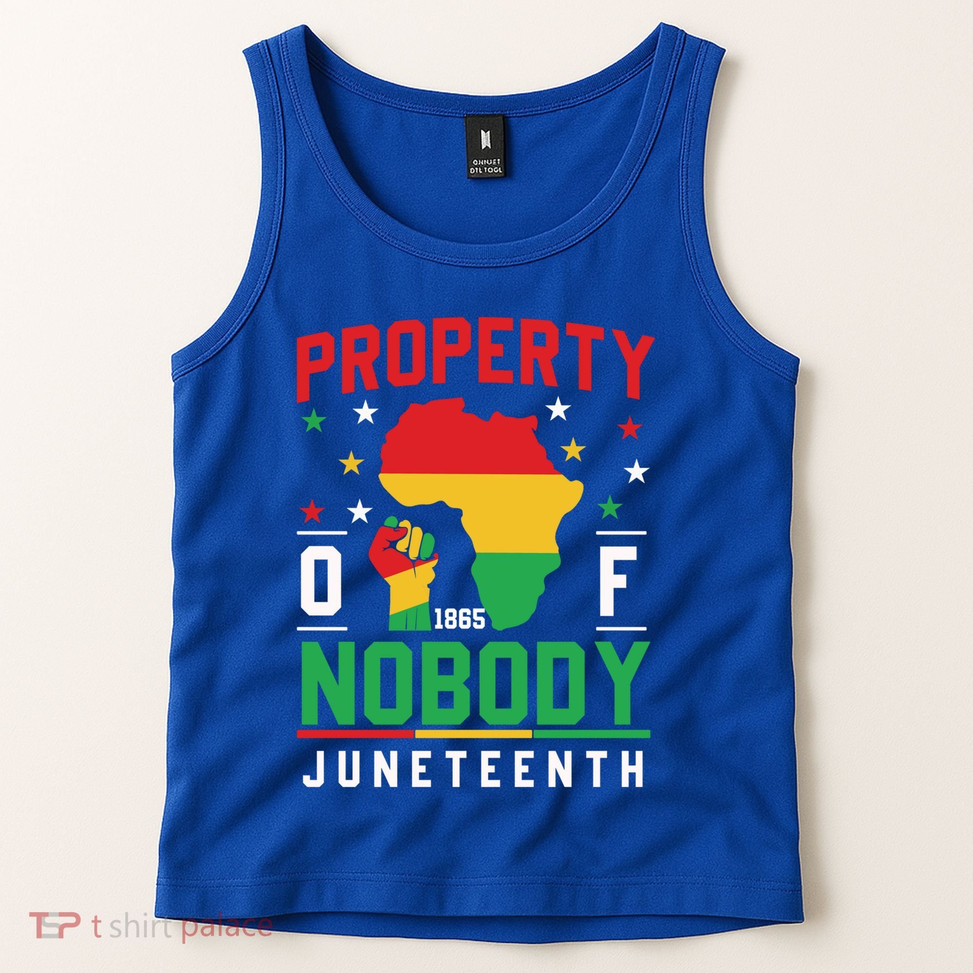 Junenth Freedom Melanin Black Property Of Nobody Cute Gift Tank Top