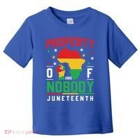 Junenth Freedom Melanin Black Property Of Nobody Cute Gift Toddler T-Shirt thumb 0