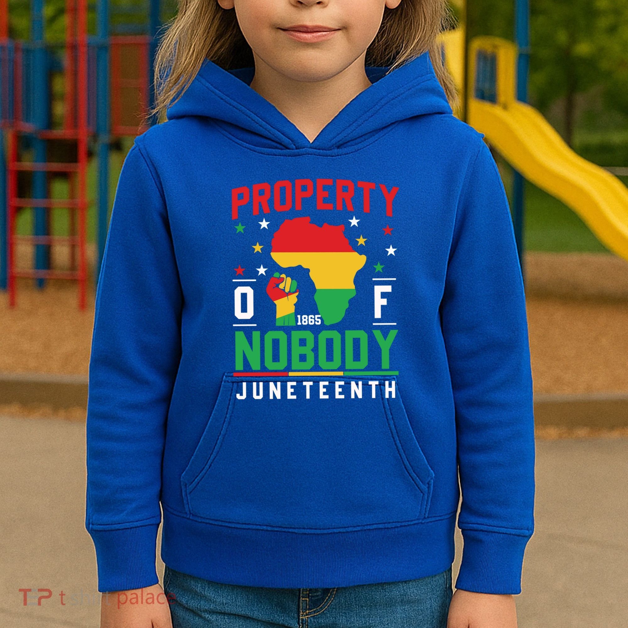 Junenth Freedom Melanin Black Property Of Nobody Cute Gift Kids Hoodie
