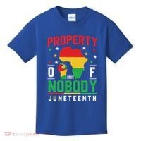Junenth Freedom Melanin Black Property Of Nobody Cute Gift Kids T-Shirt thumb 0