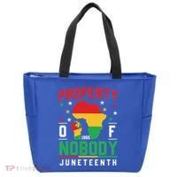 Junenth Freedom Melanin Black Property Of Nobody Cute Gift Tote Bag thumb 0