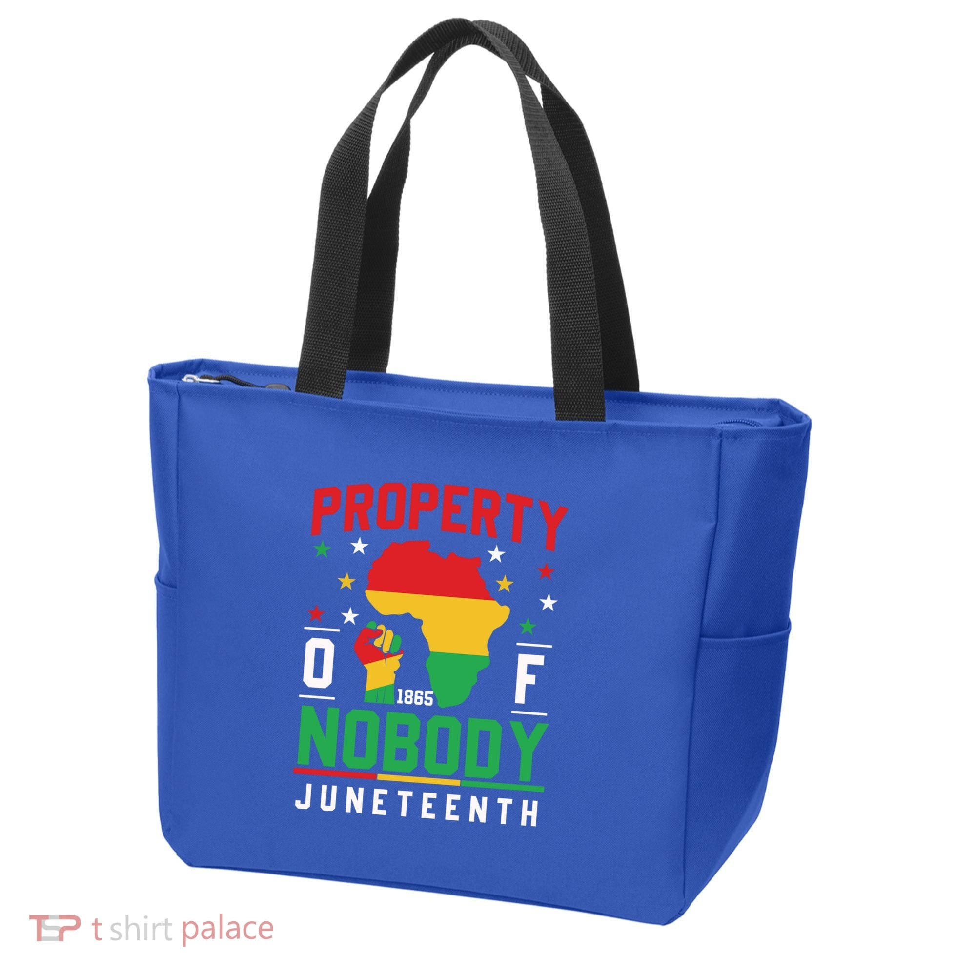 Junenth Freedom Melanin Black Property Of Nobody Cute Gift Tote Bag