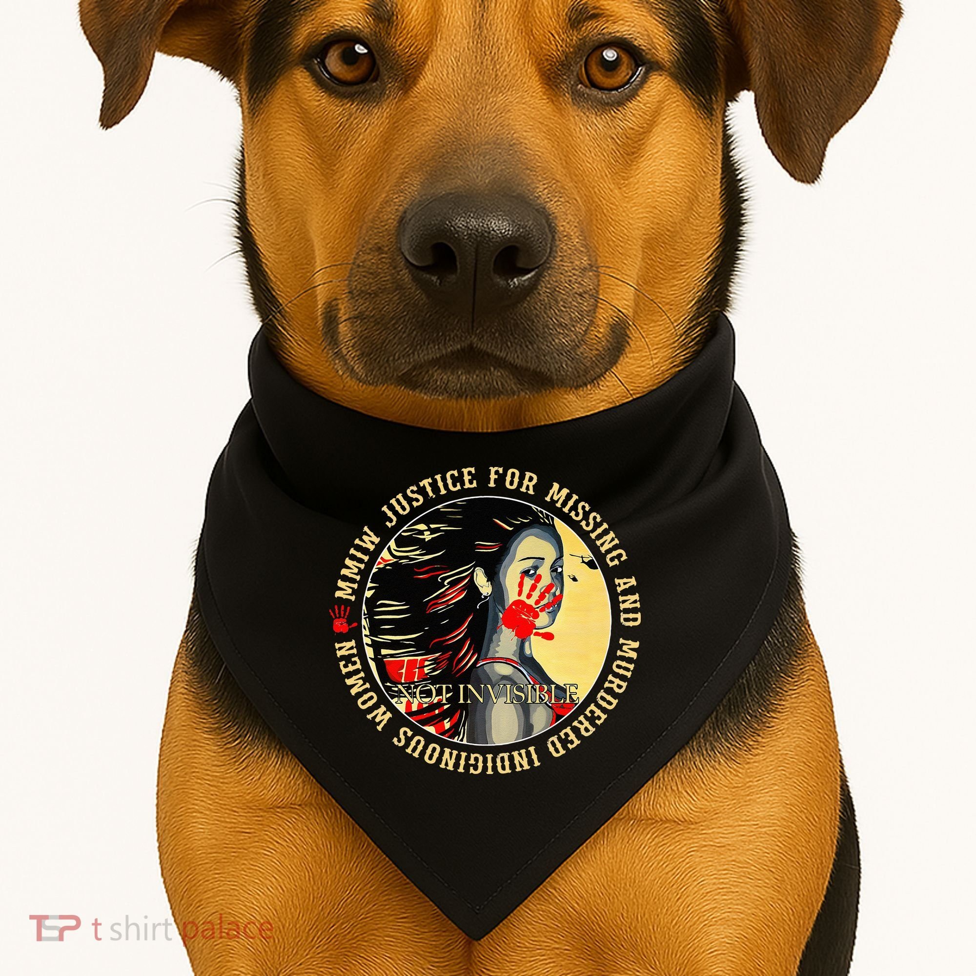 Justice For MMIW Missing Murdered Indigenous Resilient Women USA-Made Doggie Bandana