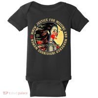 Justice For MMIW Missing Murdered Indigenous Resilient Women Baby Bodysuit thumb 0