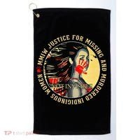 Justice For MMIW Missing Murdered Indigenous Resilient Women Golf Towel thumb 0