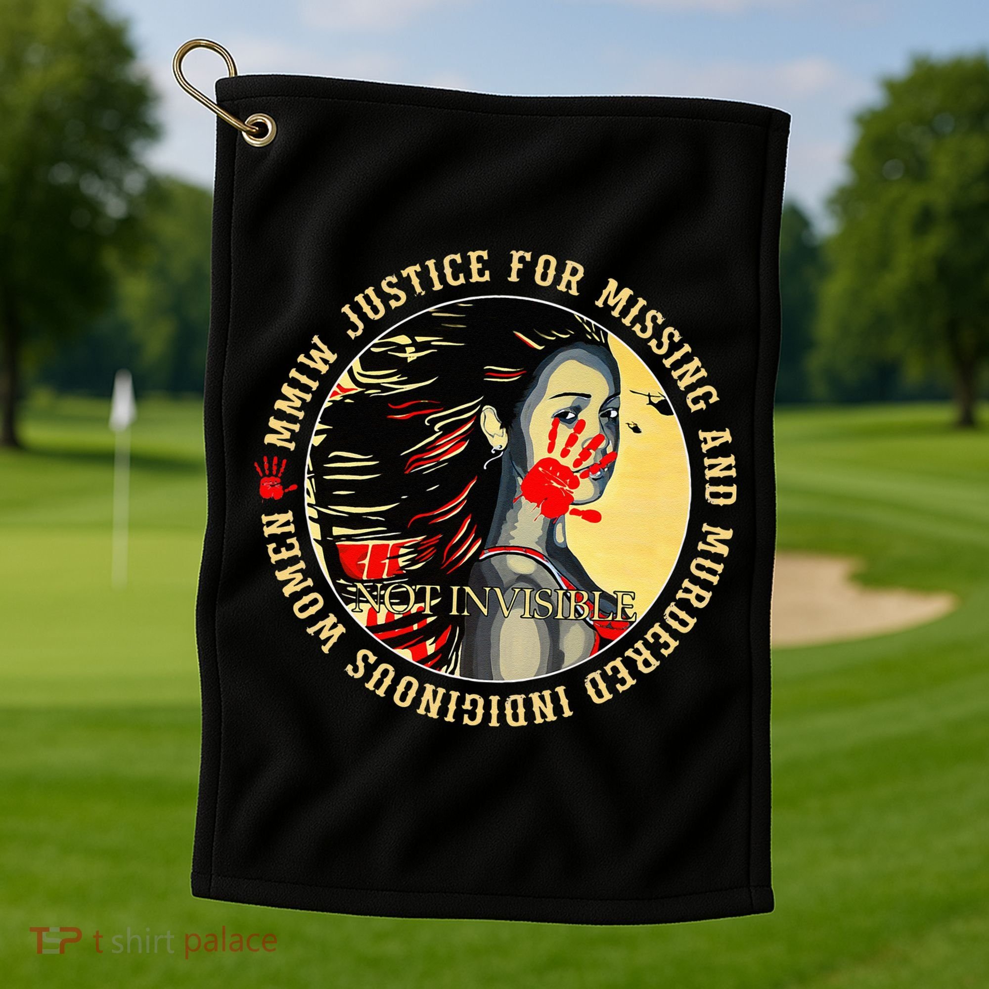 Justice For MMIW Missing Murdered Indigenous Resilient Women Golf Towel
