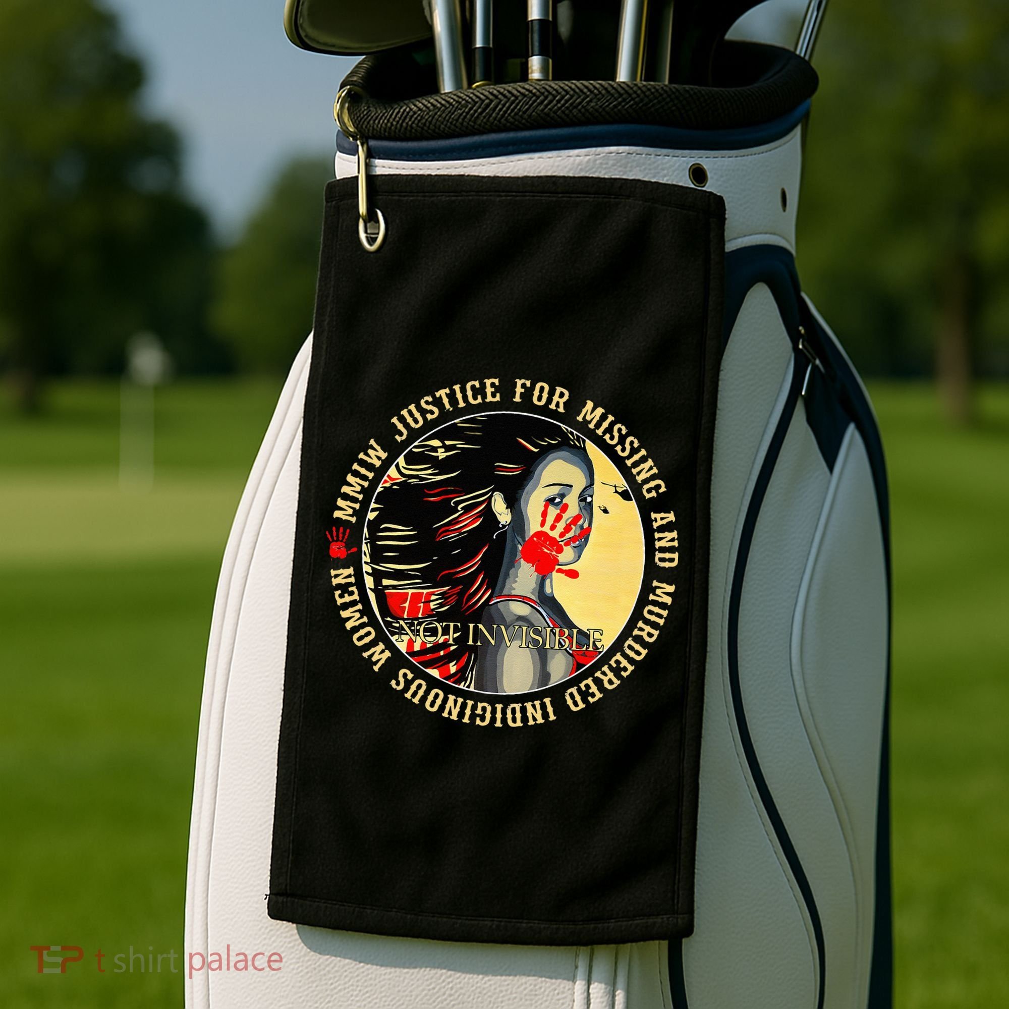 Justice For MMIW Missing Murdered Indigenous Resilient Women Golf Towel
