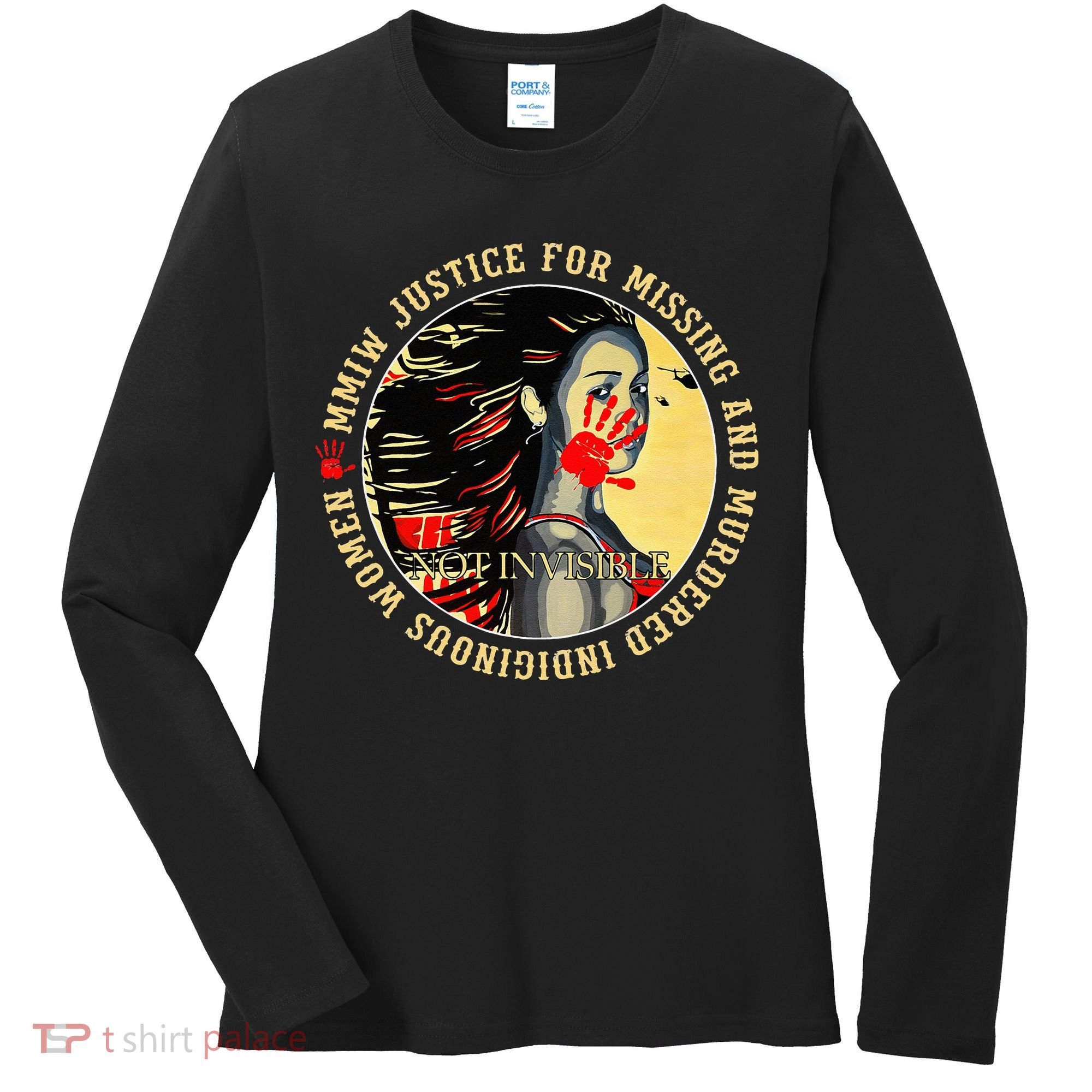 Justice For MMIW Missing Murdered Indigenous Resilient Women Women's Long Sleeve Shirt