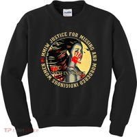 Justice For MMIW Missing Murdered Indigenous Resilient Women Kids Sweatshirt thumb 0