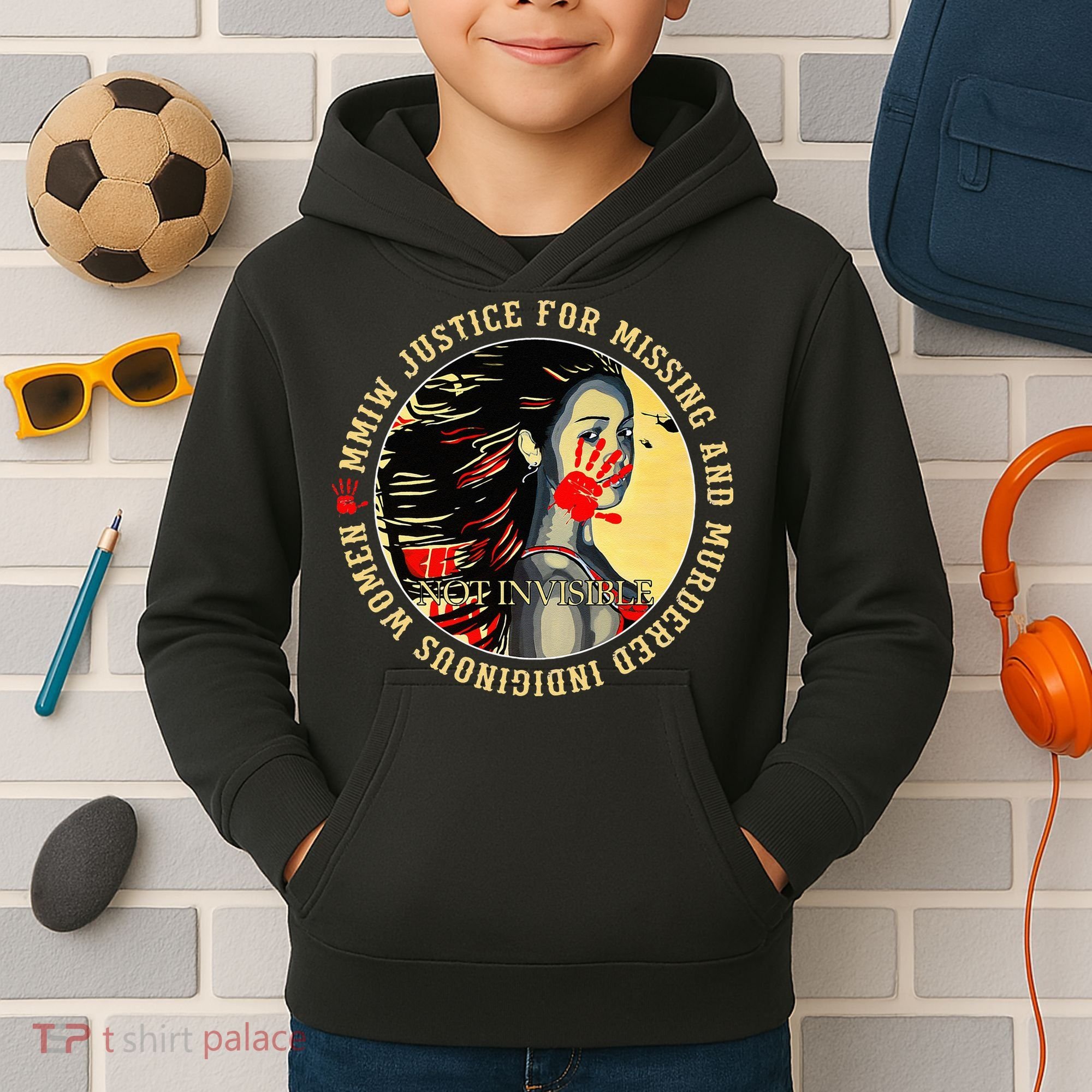 Justice For MMIW Missing Murdered Indigenous Resilient Women Kids Hoodie
