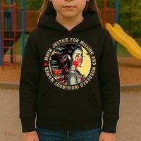 Justice For MMIW Missing Murdered Indigenous Resilient Women Kids Hoodie thumb 3
