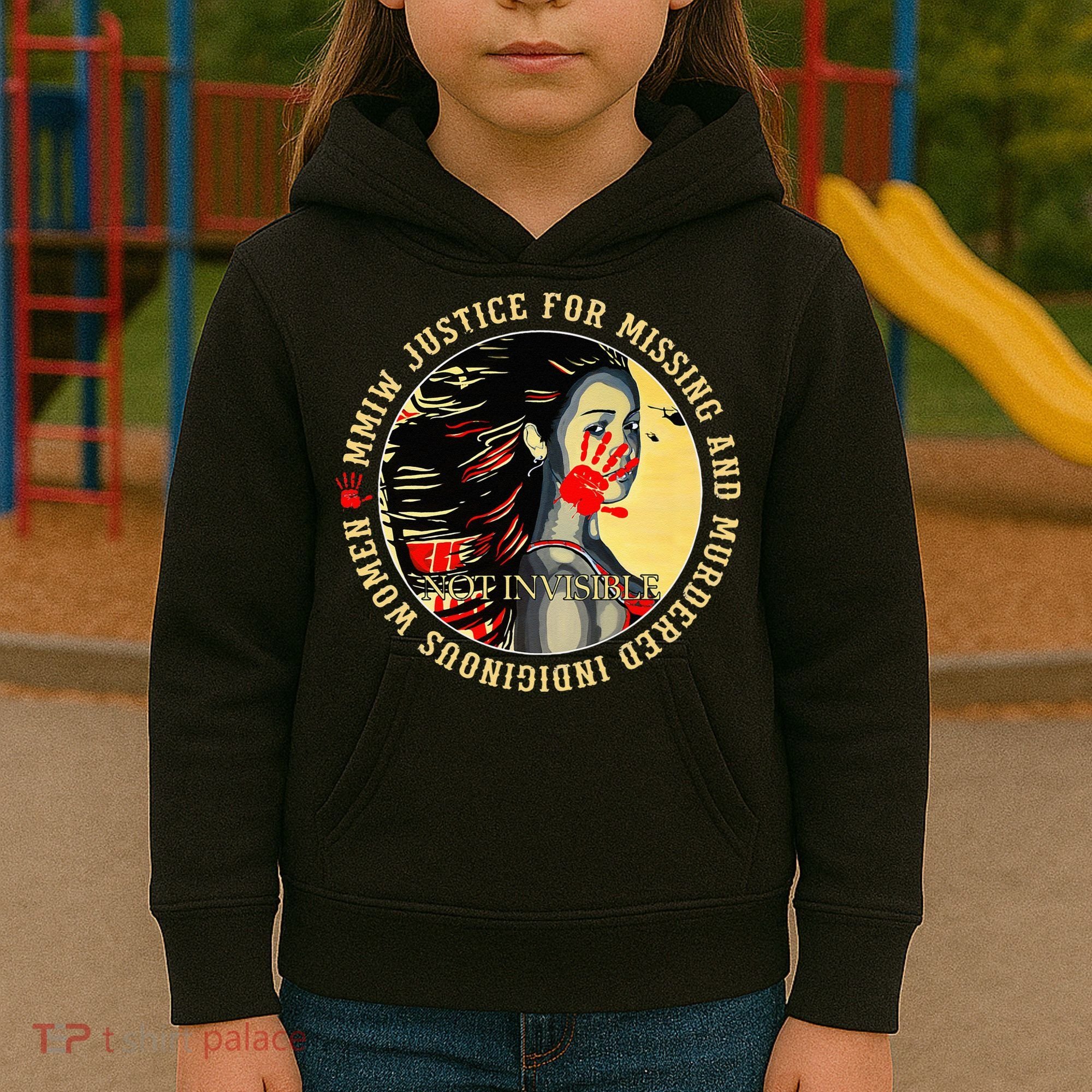 Justice For MMIW Missing Murdered Indigenous Resilient Women Kids Hoodie