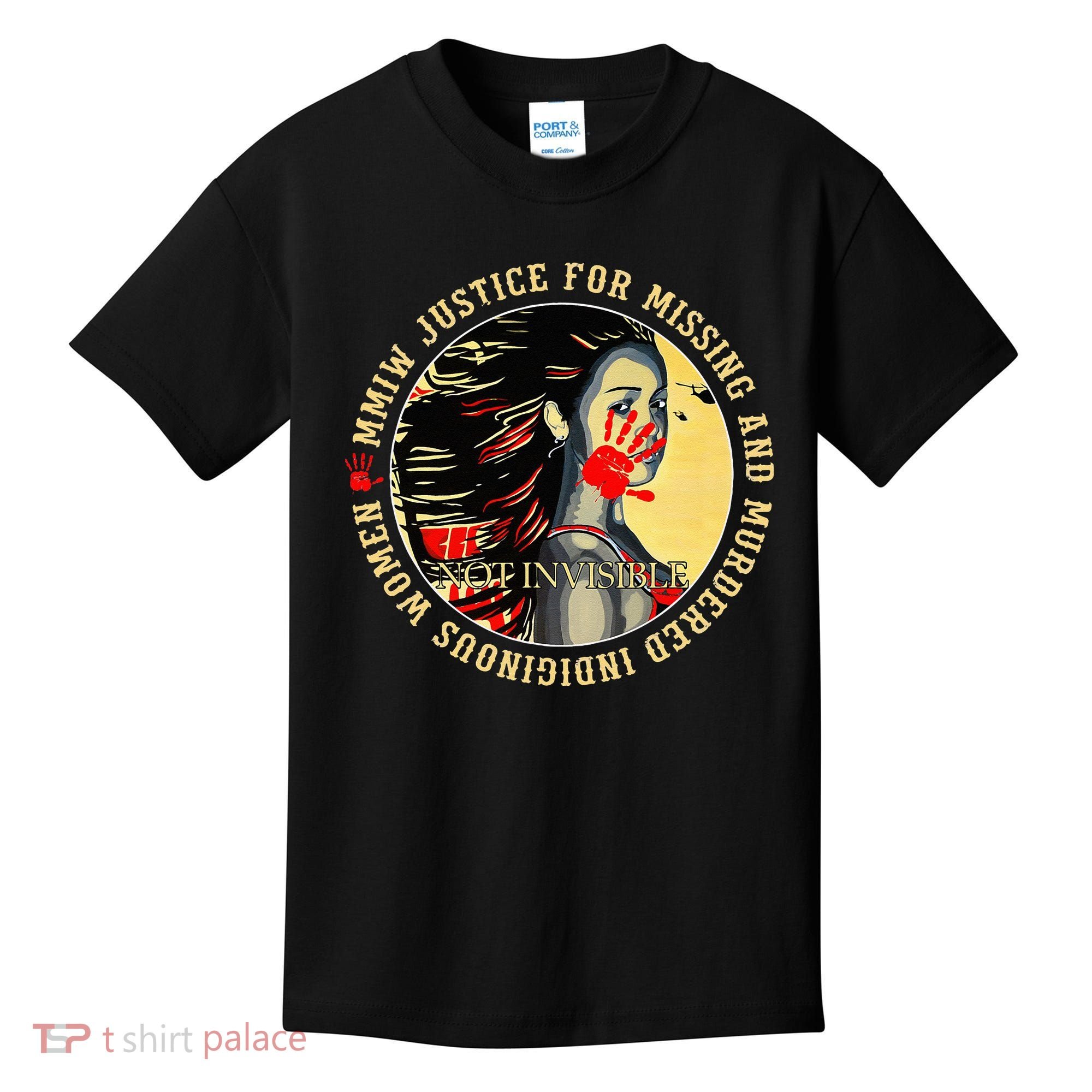 Justice For MMIW Missing Murdered Indigenous Resilient Women Kids T-Shirt