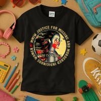 Justice For MMIW Missing Murdered Indigenous Resilient Women Kids T-Shirt thumb 3