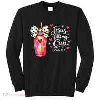Jesus Fills My Cup Valentine Jesus Loves Me Sweatshirt thumb 0