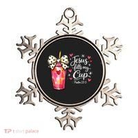 Jesus Fills My Cup Valentine Jesus Loves Me Ornament thumb 0