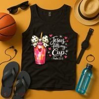 Jesus Fills My Cup Valentine Jesus Loves Me Tank Top thumb 4