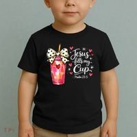 Jesus Fills My Cup Valentine Jesus Loves Me Toddler T-Shirt thumb 2