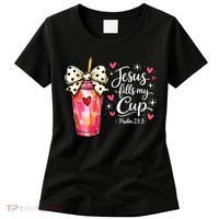 Jesus Fills My Cup Valentine Jesus Loves Me Women's T-Shirt thumb 0
