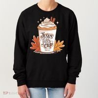 Jesus Fills My Cup Autumn Christian Women's Sweatshirt thumb 0