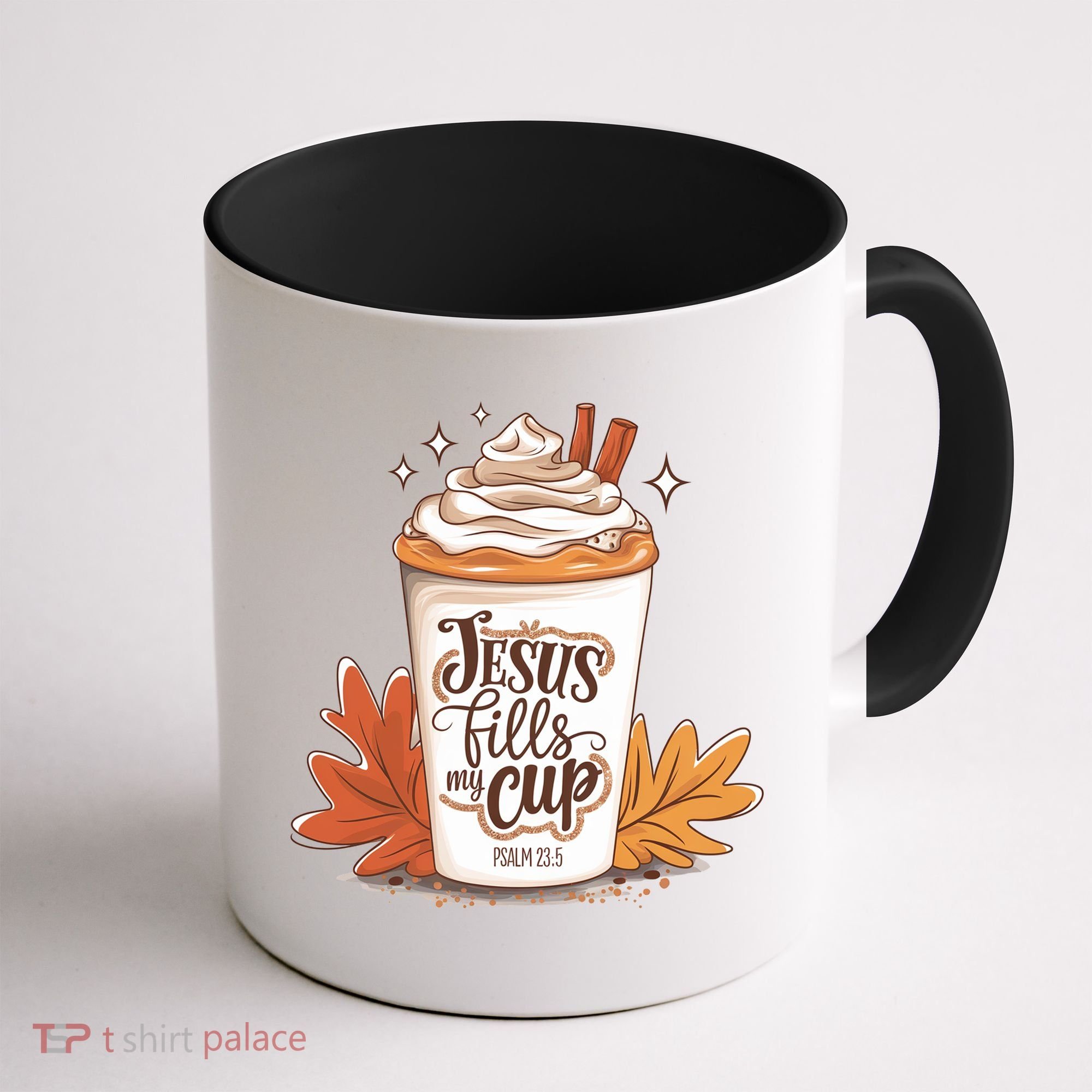 Jesus Fills My Cup Autumn Christian Coffee Mug