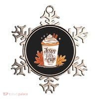 Jesus Fills My Cup Autumn Christian Ornament thumb 0