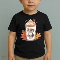 Jesus Fills My Cup Autumn Christian Toddler T-Shirt thumb 2