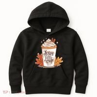 Jesus Fills My Cup Autumn Christian Kids Hoodie thumb 0
