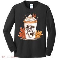 Jesus Fills My Cup Autumn Christian Kids Long Sleeve Shirt thumb 0