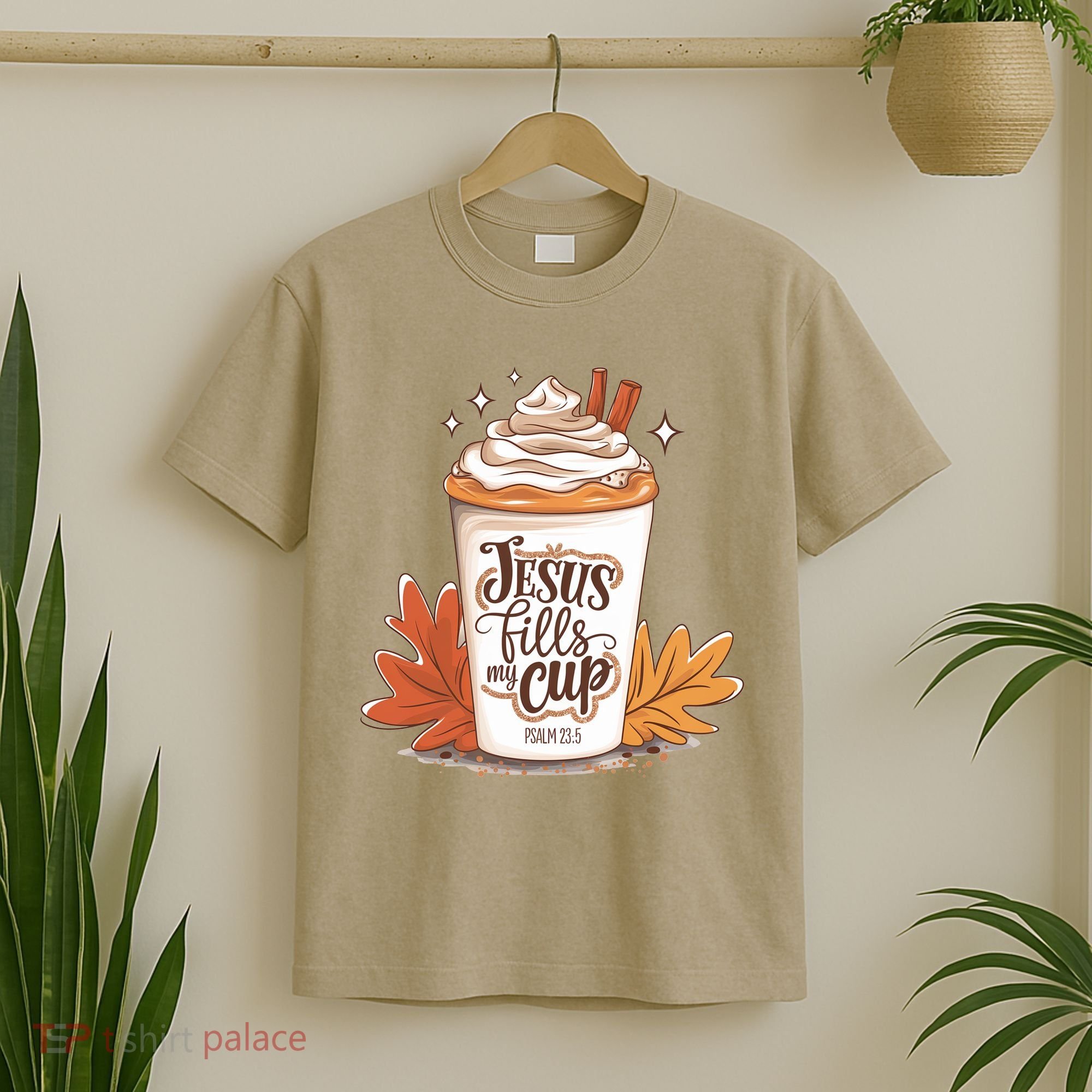Jesus Fills My Cup Autumn Christian T-Shirt