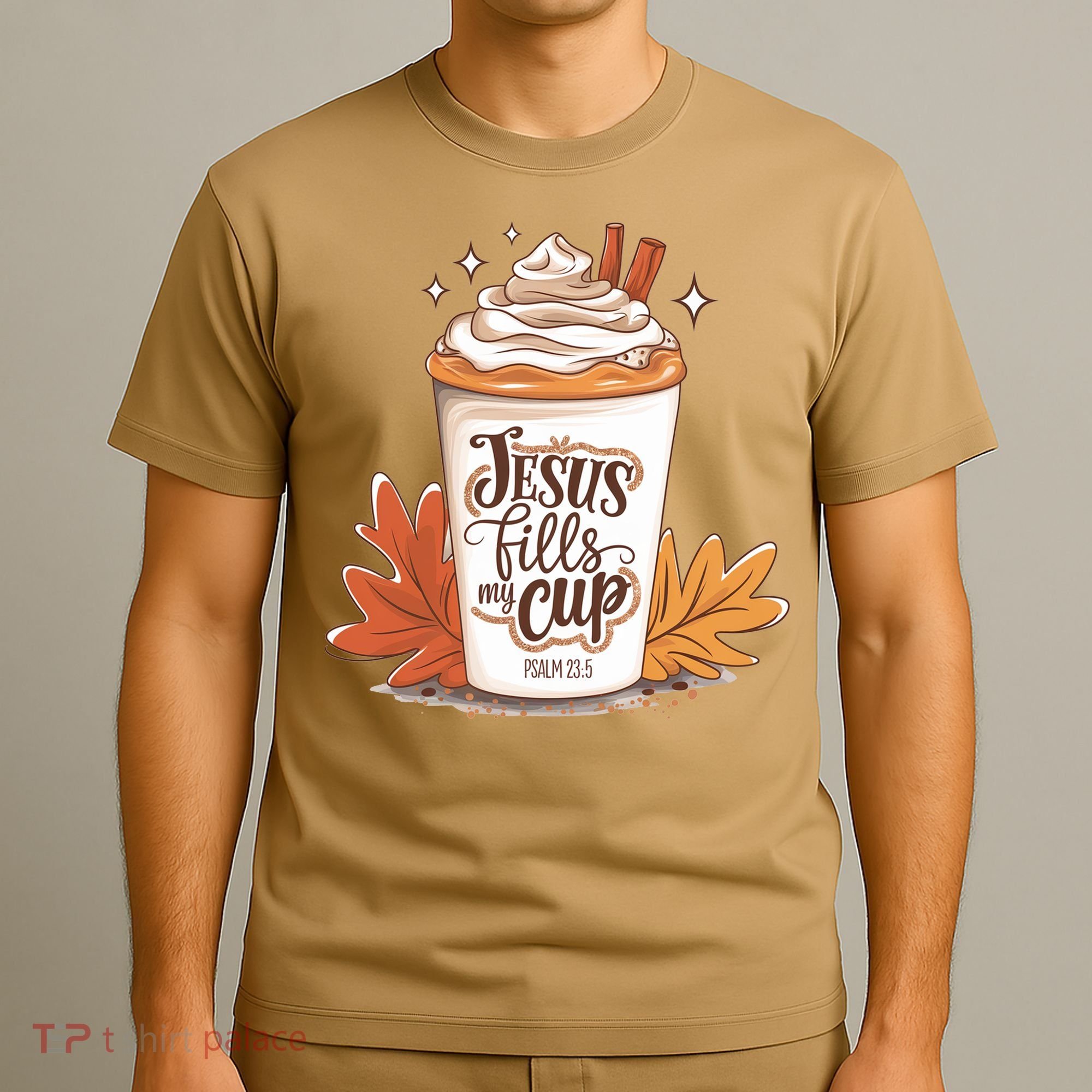 Jesus Fills My Cup Autumn Christian T-Shirt