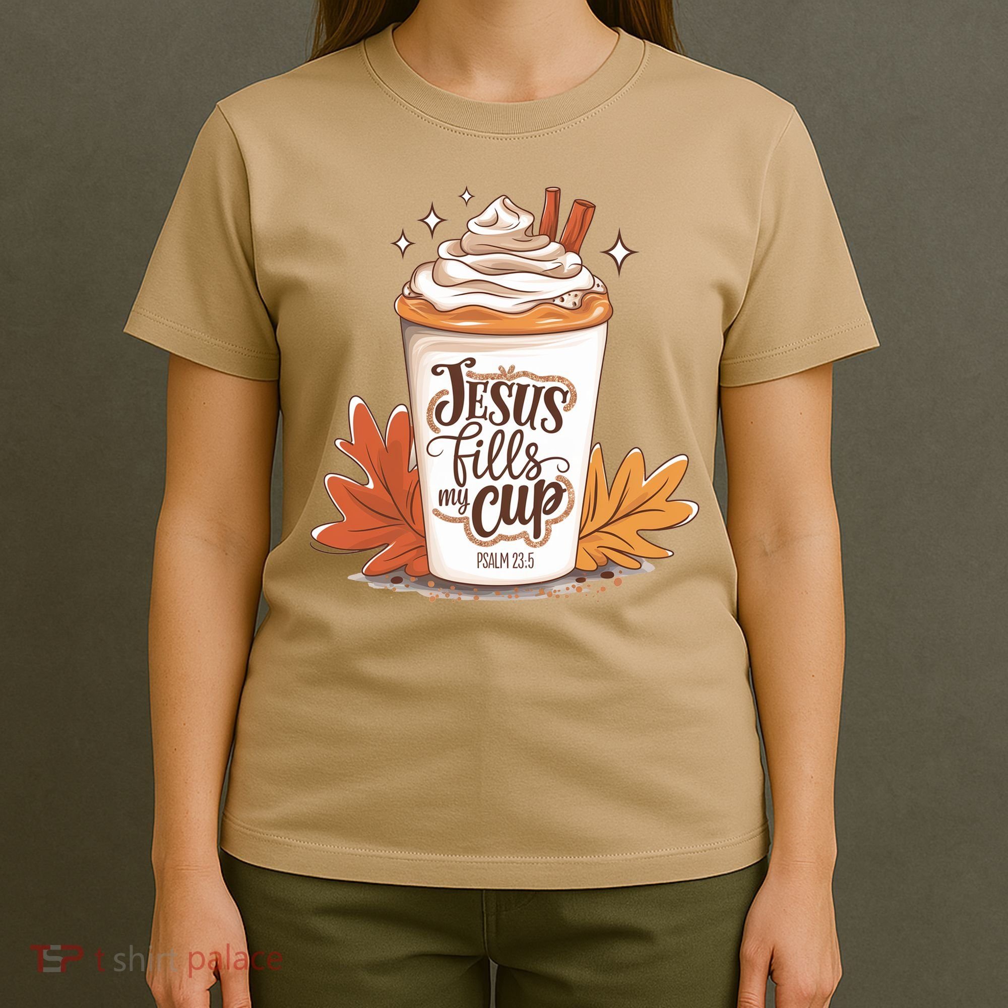 Jesus Fills My Cup Autumn Christian T-Shirt