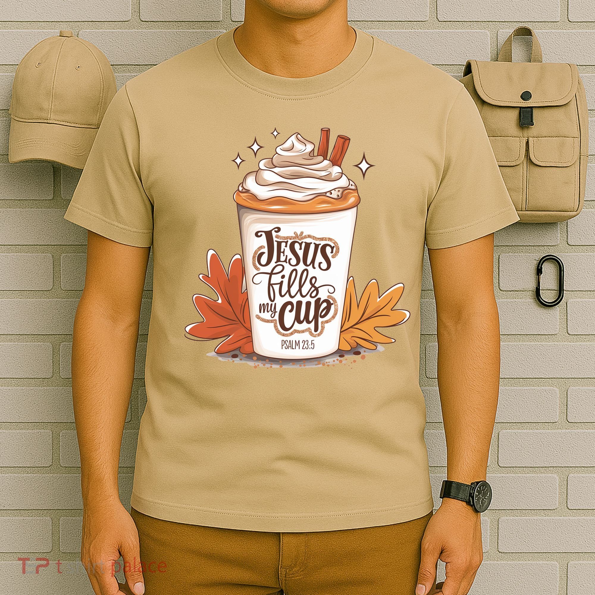 Jesus Fills My Cup Autumn Christian T-Shirt