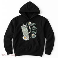 Jesus Fills My Cup Psalm 23 5 Flower Tumbler Hoodie thumb 0