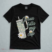 Jesus Fills My Cup Psalm 23 5 Flower Tumbler T-Shirt thumb 5
