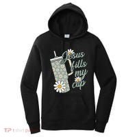 Jesus Fills My Cup Psalm 23 5 Flower Tumbler Women's Hoodie thumb 0