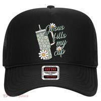 Jesus Fills My Cup Psalm 23 5 Flower Tumbler Hat thumb 0