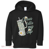 Jesus Fills My Cup Psalm 23 5 Flower Tumbler Toddler Hoodie thumb 0