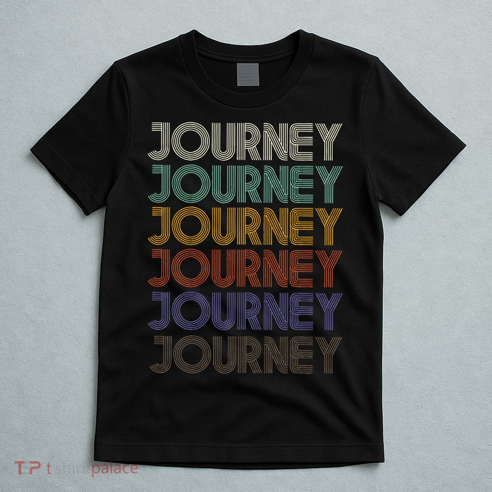 JOURNEY First Name Retro Vintage 90s Stylet T-Shirt