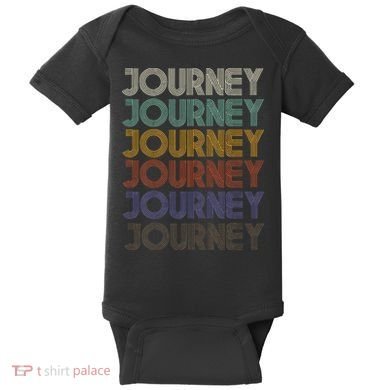 JOURNEY First Name Retro Vintage 90s Stylet Baby Bodysuit