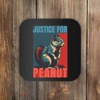 Justice For Peanut The Squirrel Peanut Squirrel Coaster thumb 0