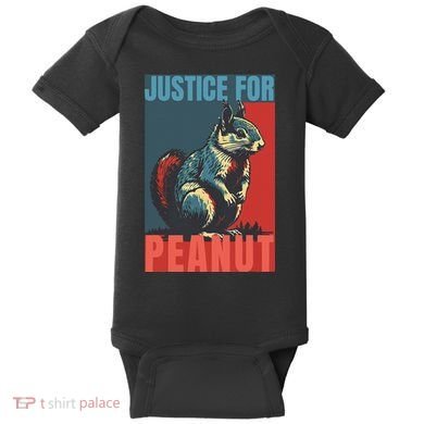 Justice For Peanut The Squirrel Peanut Squirrel Baby Bodysuit
