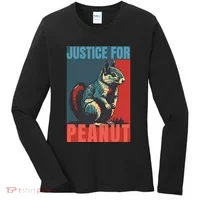 Justice For Peanut The Squirrel Peanut Squirrel Women's Long Sleeve Shirt thumb 0