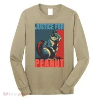 Justice For Peanut The Squirrel Peanut Squirrel Long Sleeve Shirt thumb 0