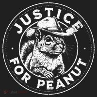 Justice For Peanut The Squirrel P’Nut Pnut Peanut Squirrel Golf Towel thumb 3